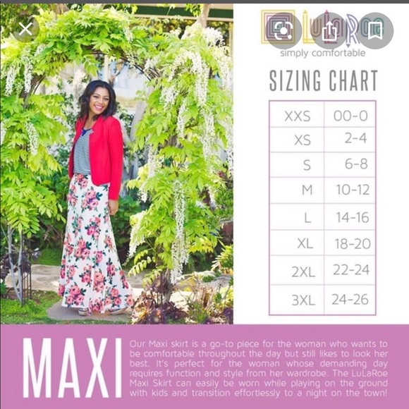 Cute LulaRoe Maxi Skirt - Picture 2 of 9